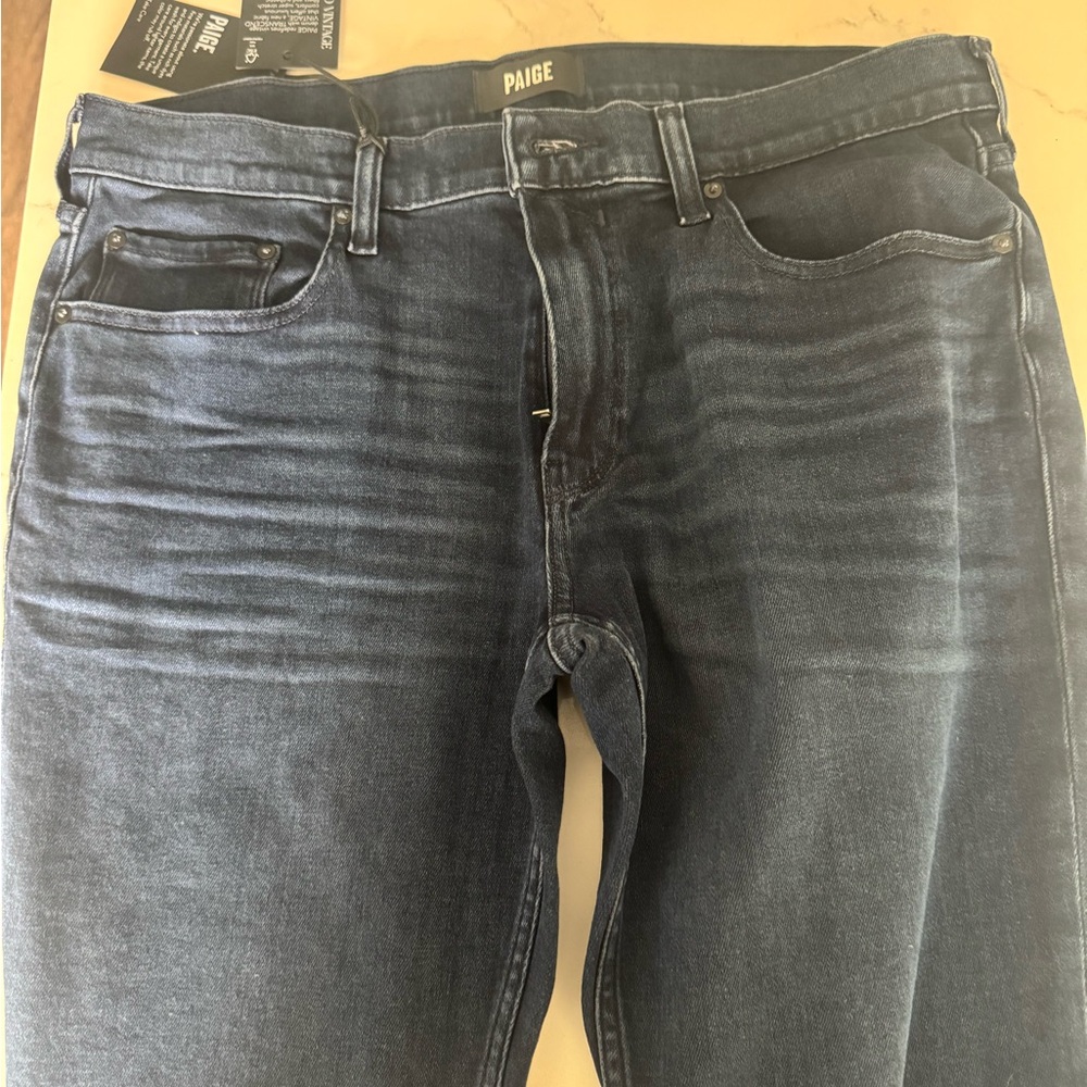 PAIGE Dark Blue Men's Jeans